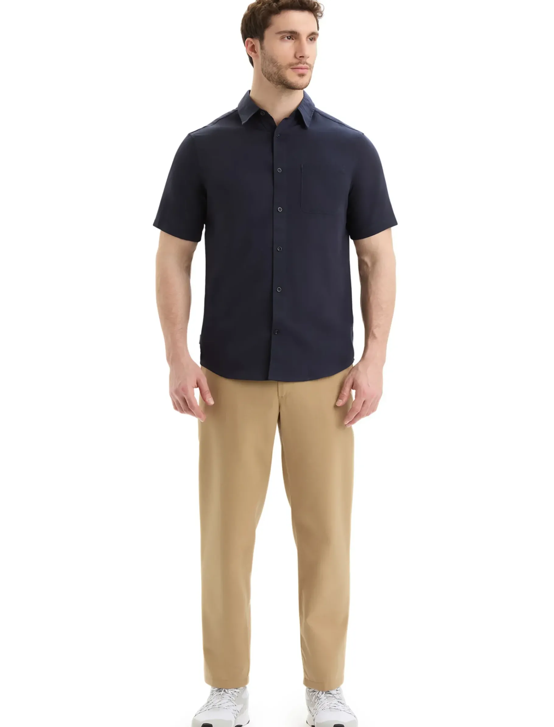 Herren Icebreaker Kurzarmshirts^Merino Steveston Kurzarmhemd Herren
