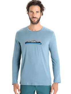 Herren Icebreaker Langärmlige Oberteile^Merino Tech Lite Ii Langarmshirt Ski Fields Herren