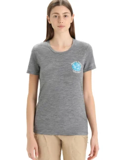 Damen Icebreaker Kurzarmshirts^Merino Tech Lite Ii T-Shirt Earth Damen