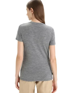 Damen Icebreaker Kurzarmshirts^Merino Tech Lite Ii T-Shirt Earth Damen