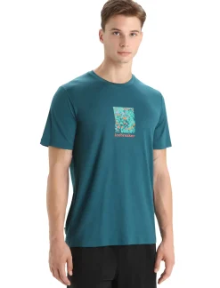 Herren Icebreaker Kurzarmshirts^Merino Tech Lite Ii T-Shirt Wildflower Bloom Herren