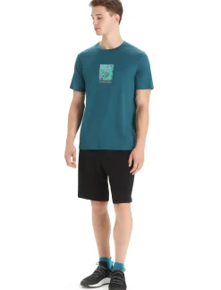 Herren Icebreaker Kurzarmshirts^Merino Tech Lite Ii T-Shirt Wildflower Bloom Herren