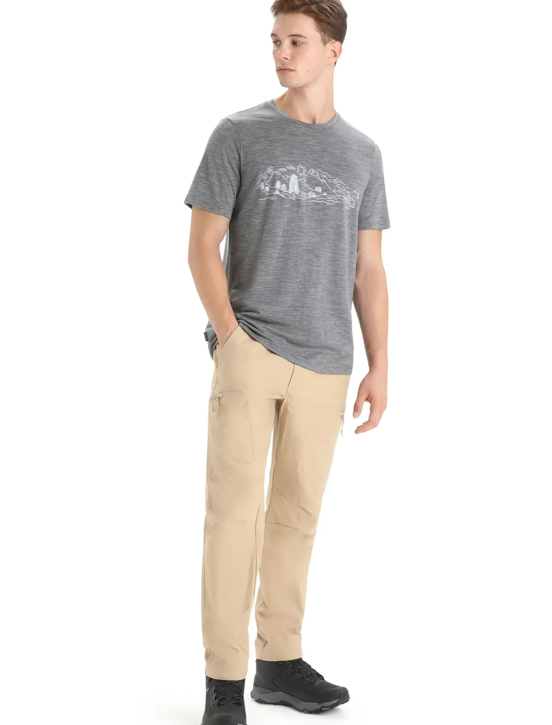 Herren Icebreaker Kurzarmshirts^Merino Tech Lite Ii T-Shirt Nature Sprint Herren
