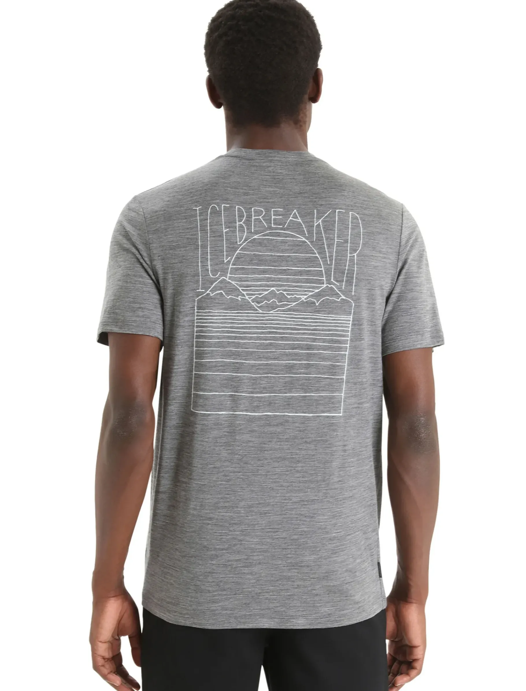 Herren Icebreaker Kurzarmshirts^Merino Tech Lite Ii T-Shirt Mountain Sunset Herren