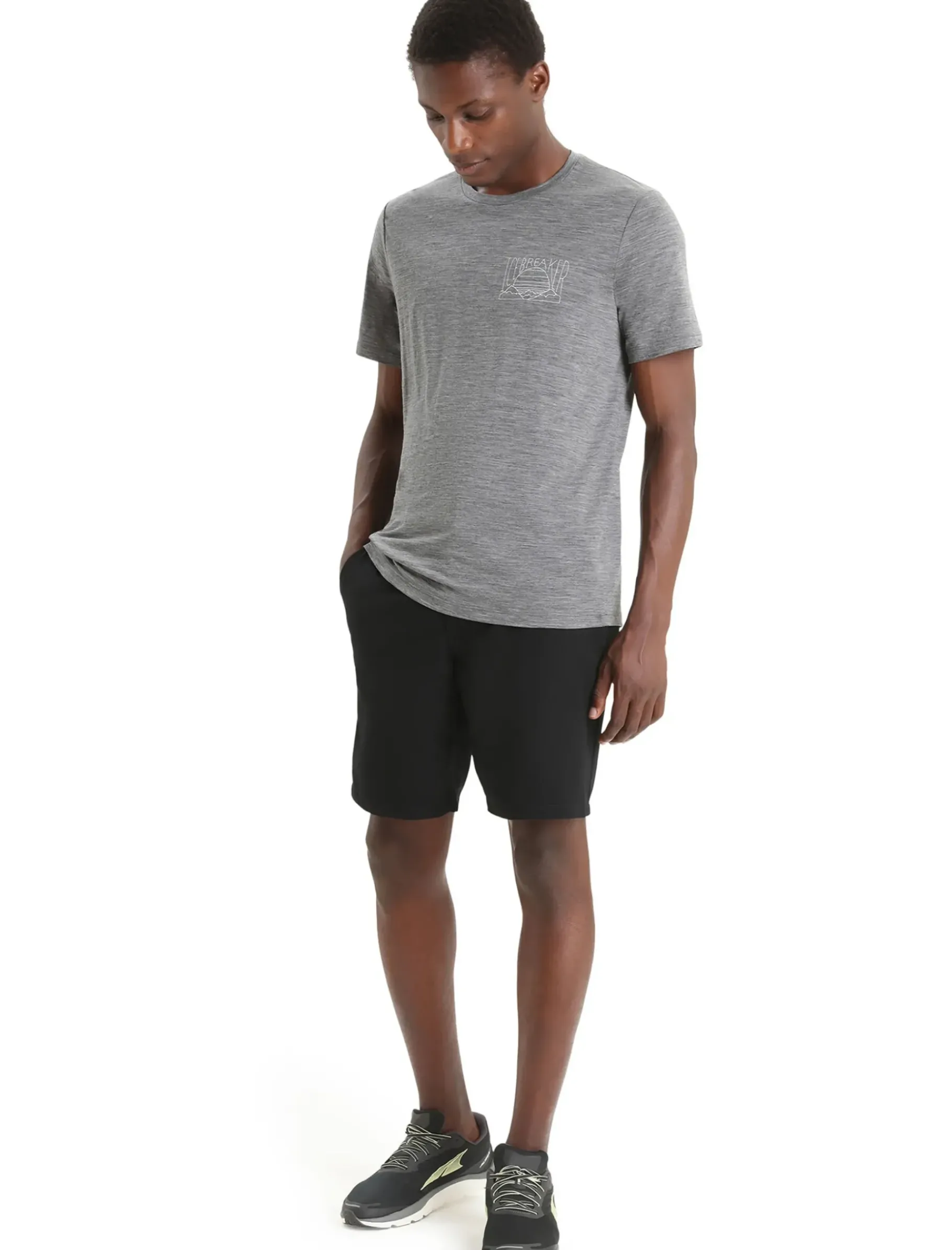 Herren Icebreaker Kurzarmshirts^Merino Tech Lite Ii T-Shirt Mountain Sunset Herren