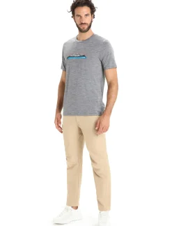 Herren Icebreaker Kurzarmshirts^Merino Tech Lite Ii T-Shirt Ski Fields Herren