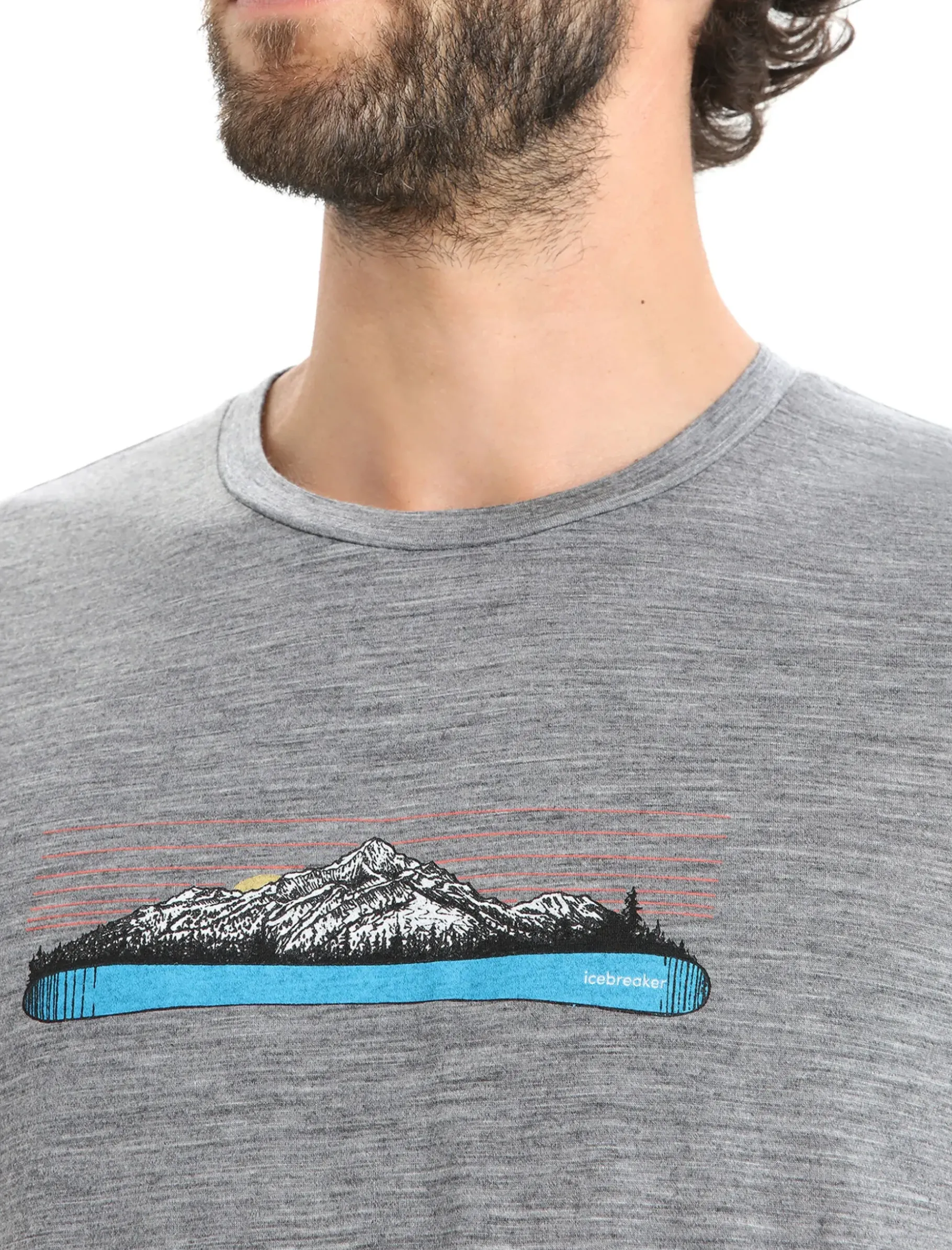 Herren Icebreaker Kurzarmshirts^Merino Tech Lite Ii T-Shirt Ski Fields Herren