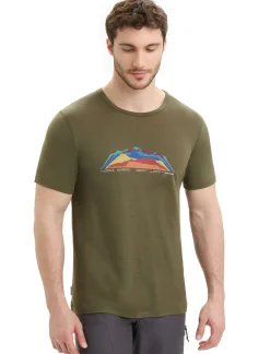 Herren Icebreaker Kurzarmshirts^Merino Tech Lite Ii T-Shirt 7 Mountain Tops Eu Herren