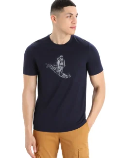 Herren Icebreaker Kurzarmshirts^Merino Tech Lite Ii T-Shirt Skiing Yeti Herren