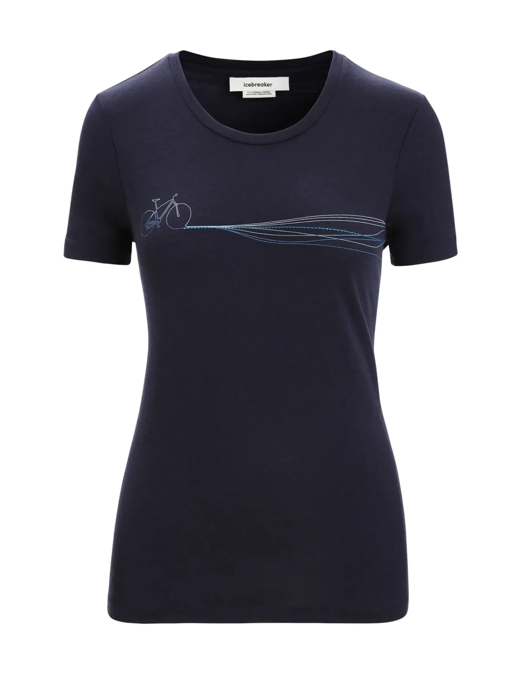 Damen Icebreaker Kurzarmshirts^Merino Tech Lite Ii T-Shirt Cadence Paths Damen