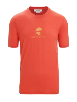 Herren Icebreaker Kurzarmshirts^Merino Tech Lite Ii T-Shirt Ib Essential Logo Herren