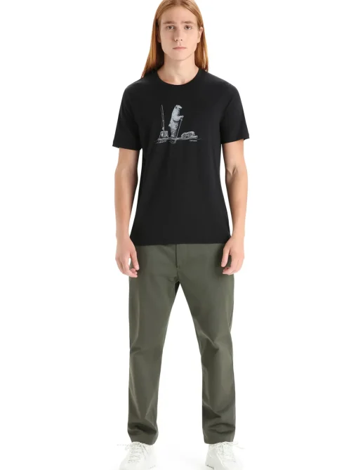 Herren Icebreaker Kurzarmshirts^Merino Tech Lite Ii T-Shirt Polar Paddle Herren