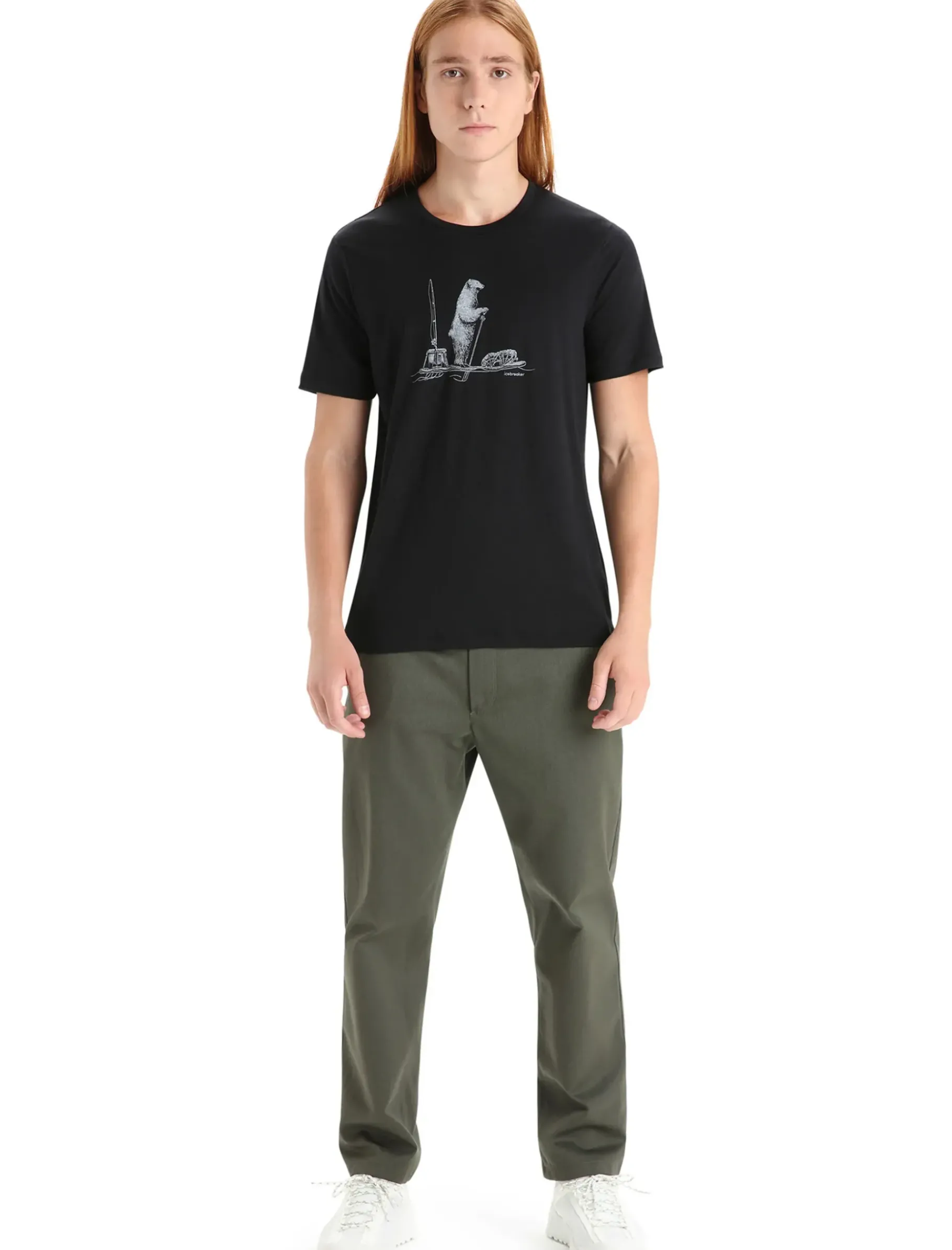 Herren Icebreaker Kurzarmshirts^Merino Tech Lite Ii T-Shirt Polar Paddle Herren
