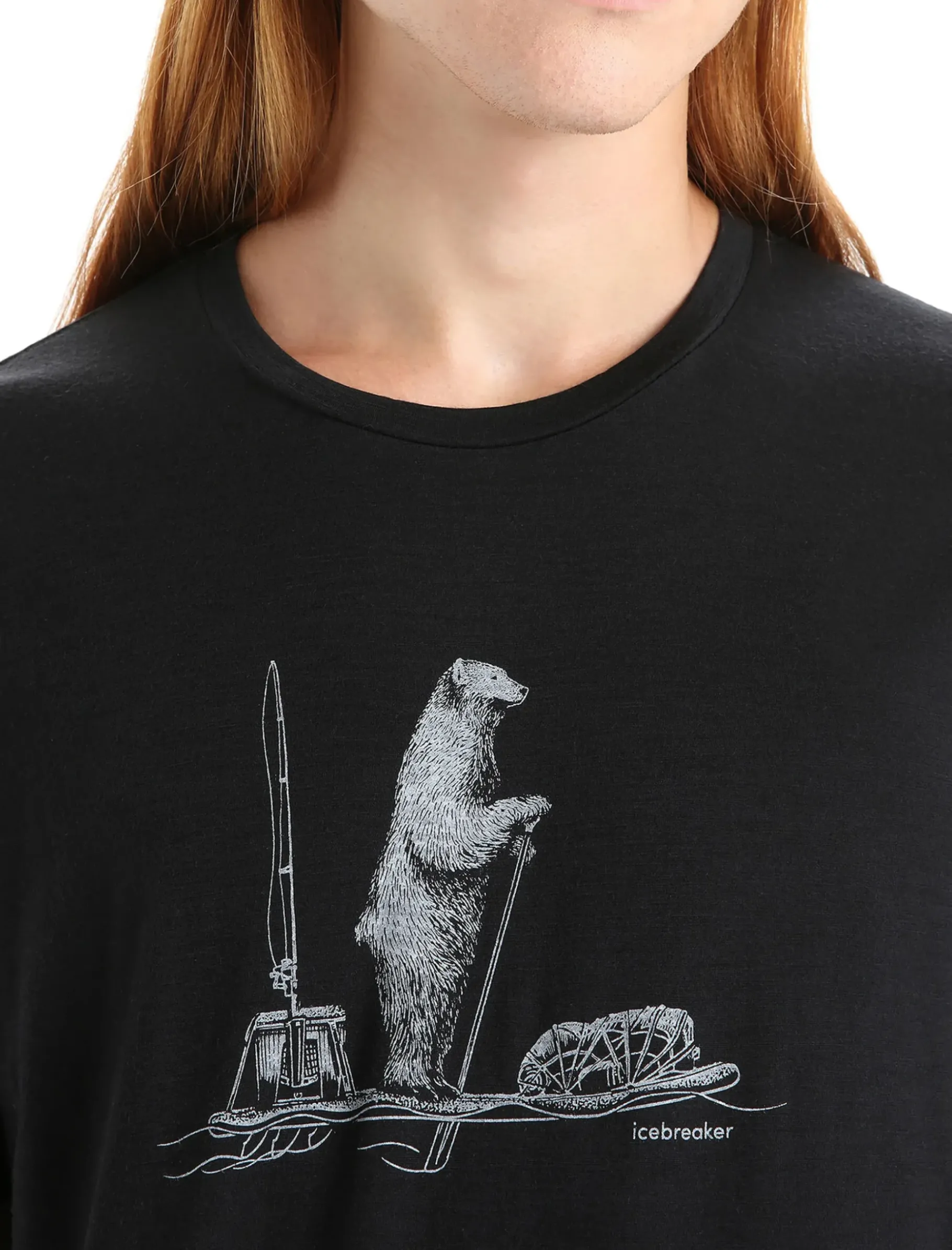 Herren Icebreaker Kurzarmshirts^Merino Tech Lite Ii T-Shirt Polar Paddle Herren