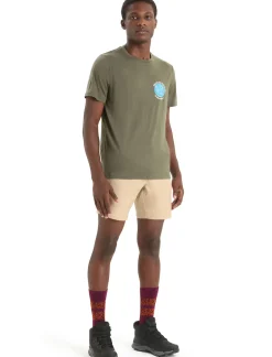 Herren Icebreaker Kurzarmshirts^Merino Tech Lite Ii T-Shirt Earth Herren