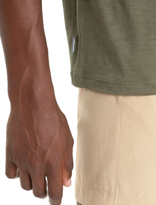 Herren Icebreaker Kurzarmshirts^Merino Tech Lite Ii T-Shirt Earth Herren