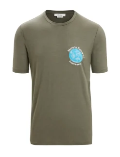 Herren Icebreaker Kurzarmshirts^Merino Tech Lite Ii T-Shirt Earth Herren
