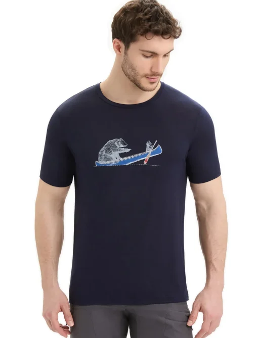 Herren Icebreaker Kurzarmshirts^Merino Tech Lite Ii T-Shirt Canoe Companions Herren