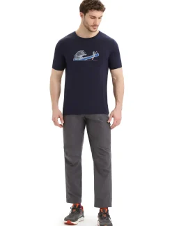 Herren Icebreaker Kurzarmshirts^Merino Tech Lite Ii T-Shirt Canoe Companions Herren