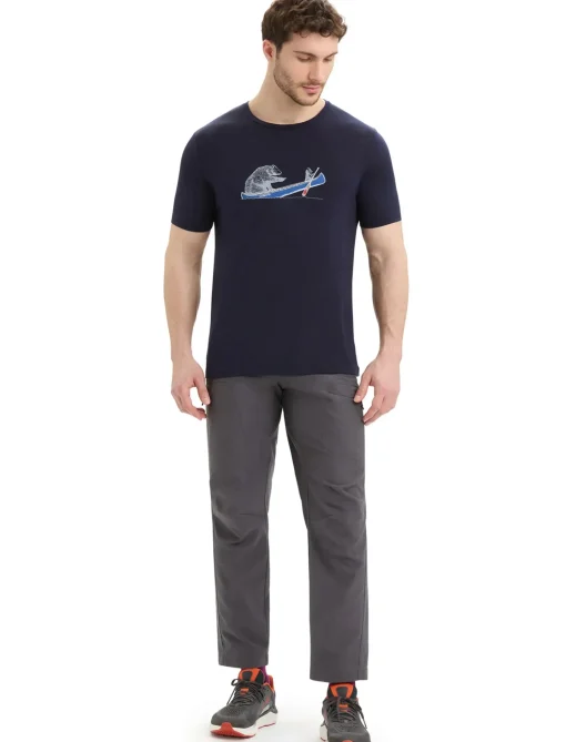 Herren Icebreaker Kurzarmshirts^Merino Tech Lite Ii T-Shirt Canoe Companions Herren