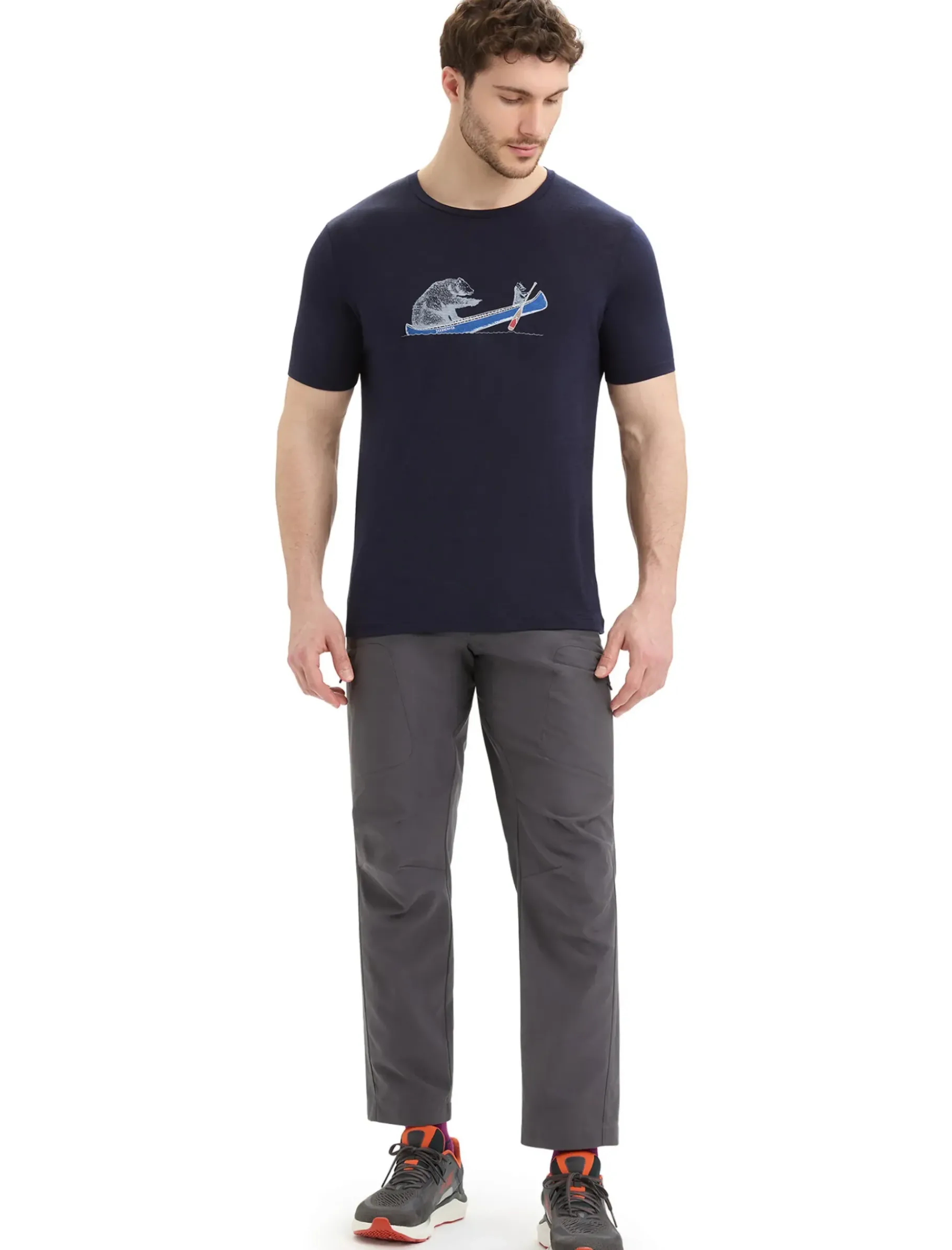 Herren Icebreaker Kurzarmshirts^Merino Tech Lite Ii T-Shirt Canoe Companions Herren