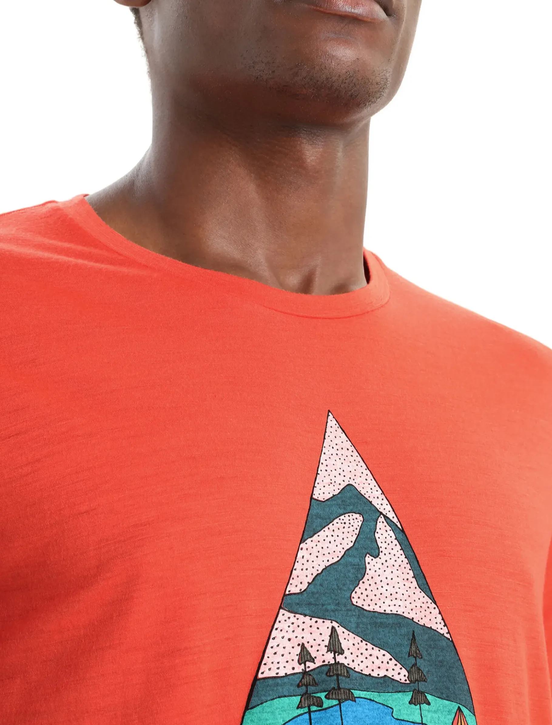 Herren Icebreaker Kurzarmshirts^Merino Tech Lite Ii T-Shirt Camping Grounds Herren