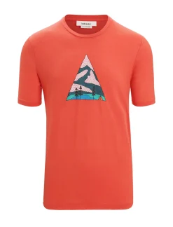 Herren Icebreaker Kurzarmshirts^Merino Tech Lite Ii T-Shirt Camping Grounds Herren