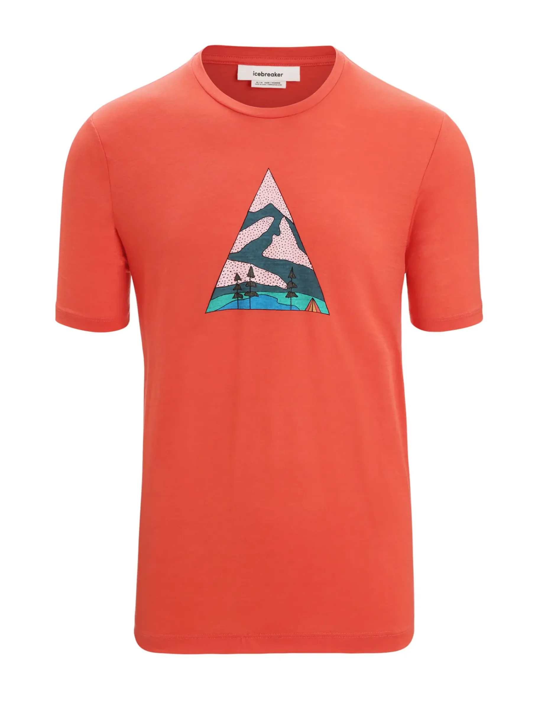 Herren Icebreaker Kurzarmshirts^Merino Tech Lite Ii T-Shirt Camping Grounds Herren