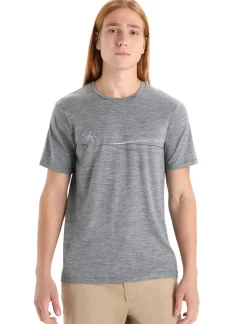 Herren Icebreaker Kurzarmshirts^Merino Tech Lite Ii T-Shirt Cadence Paths Herren