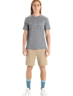 Herren Icebreaker Kurzarmshirts^Merino Tech Lite Ii T-Shirt Cadence Paths Herren