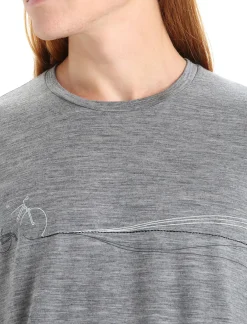 Herren Icebreaker Kurzarmshirts^Merino Tech Lite Ii T-Shirt Cadence Paths Herren