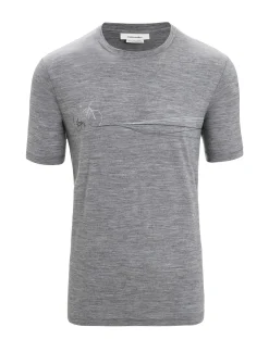 Herren Icebreaker Kurzarmshirts^Merino Tech Lite Ii T-Shirt Cadence Paths Herren