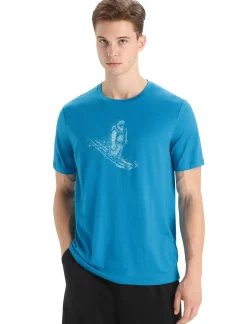Herren Icebreaker Kurzarmshirts^Merino Tech Lite Ii T-Shirt Skiing Yeti Herren