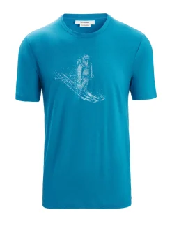 Herren Icebreaker Kurzarmshirts^Merino Tech Lite Ii T-Shirt Skiing Yeti Herren