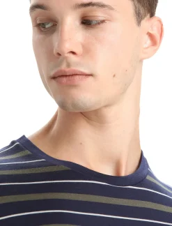 Herren Icebreaker Kurzarmshirts^Merino Wave T-Shirt Stripe Herren