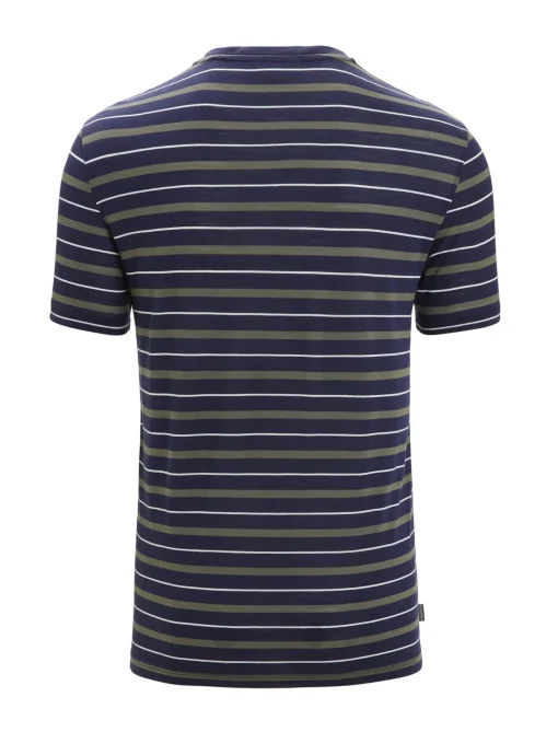 Herren Icebreaker Kurzarmshirts^Merino Wave T-Shirt Stripe Herren