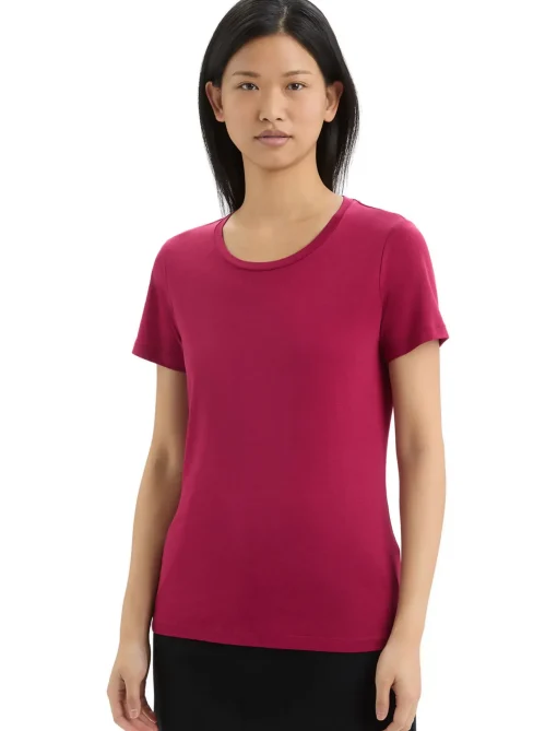Damen Icebreaker Kurzarmshirts^Tencel™ Cotton T-Shirt Damen
