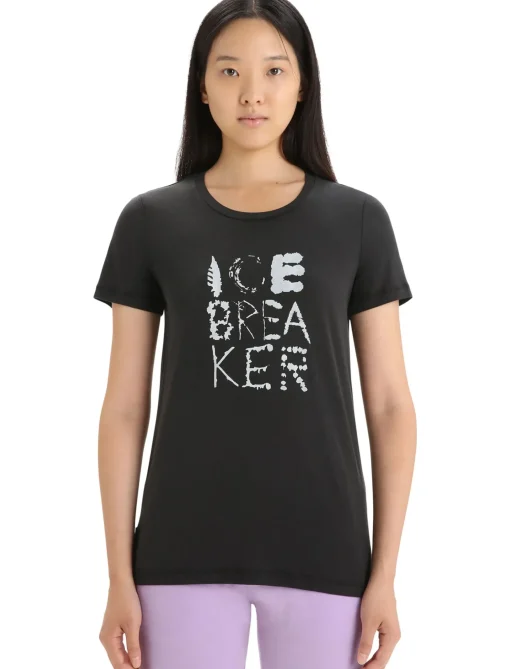 Damen Icebreaker Kurzarmshirts^Tencel Cotton T-Shirt Natural Damen