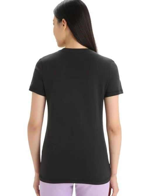 Damen Icebreaker Kurzarmshirts^Tencel Cotton T-Shirt Natural Damen