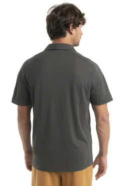 Herren Icebreaker Kurzarmshirts^Timberland X Merino Leinen Kurzarmpolo Herren
