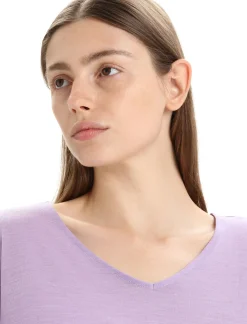 Damen Icebreaker Kurzarmshirts^Wendbares Merino Drayden T-Shirt Damen