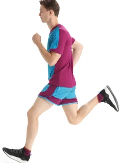 Herren Icebreaker Kurzarmshirts^Zoneknit™ Merino Kurzarmshirt Geodetic Herren