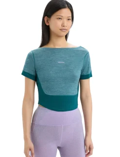 Damen Icebreaker Kurzarmshirts^Zoneknit™ Merino Scoop Back T-Shirt Damen