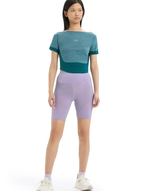 Damen Icebreaker Kurzarmshirts^Zoneknit™ Merino Scoop Back T-Shirt Damen