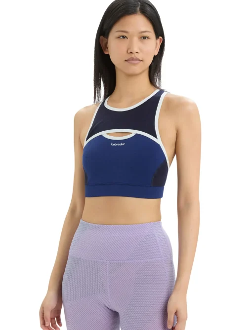 Damen Icebreaker Kurzarmshirts^Zoneknit™ Merino Sport-Bh Damen