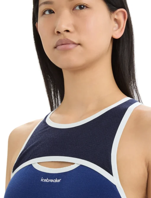 Damen Icebreaker Kurzarmshirts^Zoneknit™ Merino Sport-Bh Damen