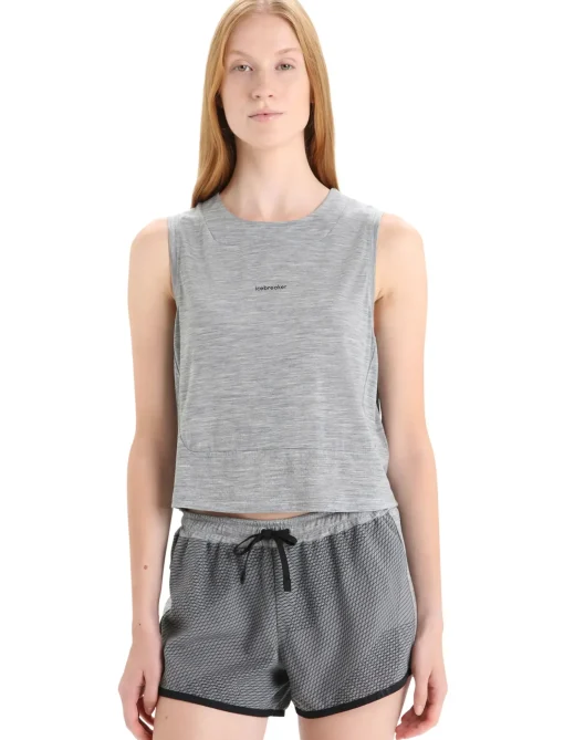 Damen Icebreaker Kurzarmshirts^Zoneknit™ Merino Tanktop Damen