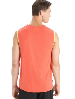 Herren Icebreaker Kurzarmshirts^Zoneknit™ Merino Tanktop Geodetic Herren