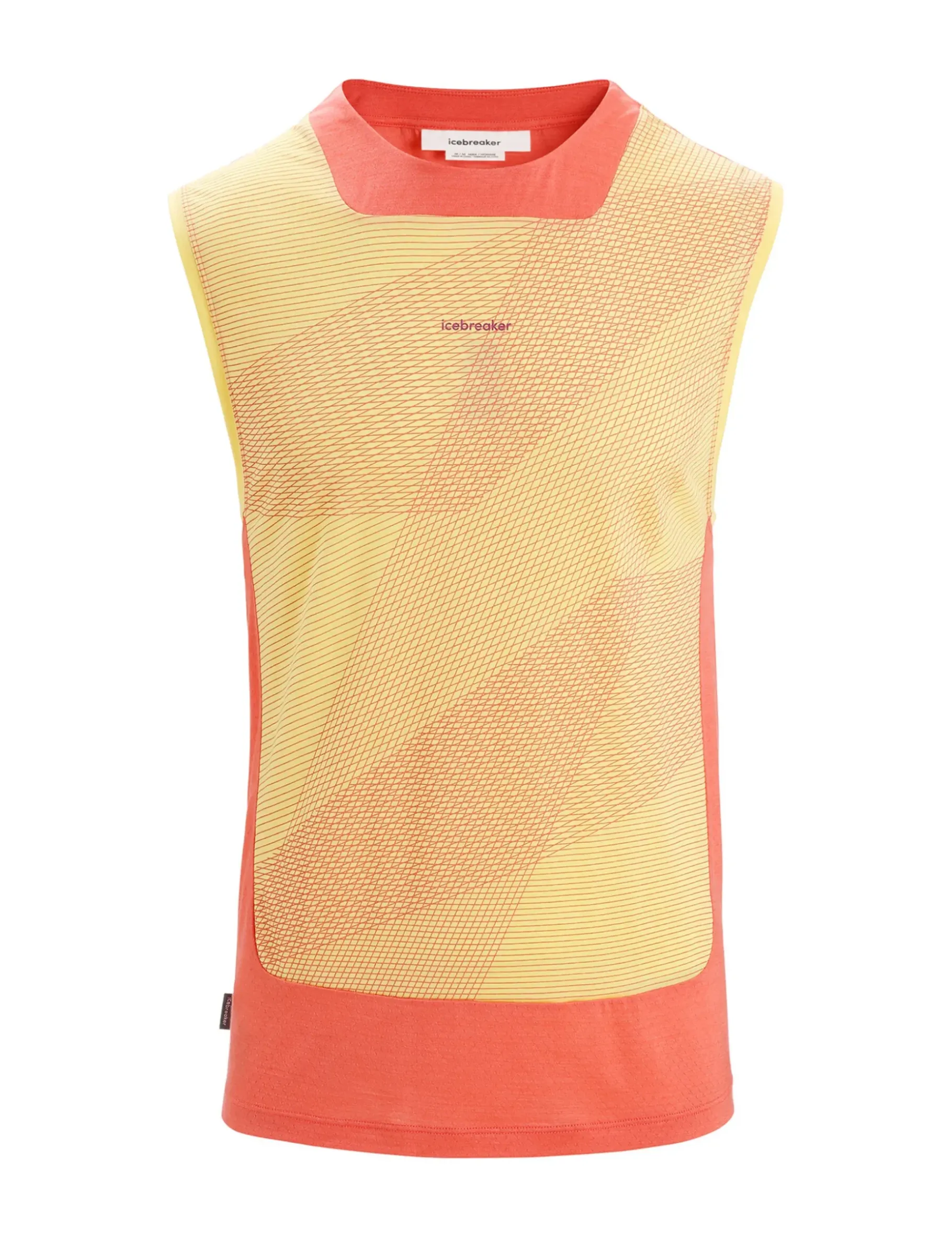 Herren Icebreaker Kurzarmshirts^Zoneknit™ Merino Tanktop Geodetic Herren